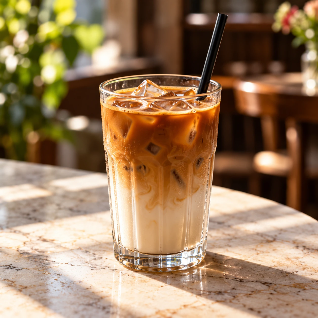 Illustrative iced coffee